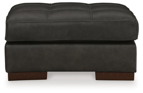 Luigi Thunder Ottoman from Ashley Furniture - Luna Furniture