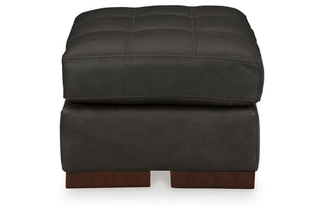 Luigi Thunder Oversized Chair and Ottoman from Ashley - Luna Furniture