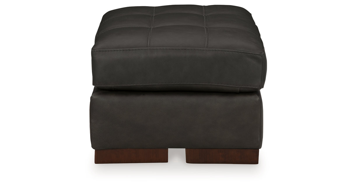 Luigi Thunder Ottoman from Ashley Furniture - Luna Furniture