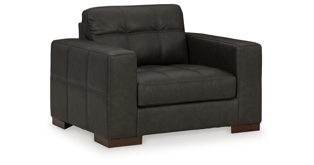 Luigi Thunder Oversized Chair and Ottoman from Ashley Furniture - Luna Furniture