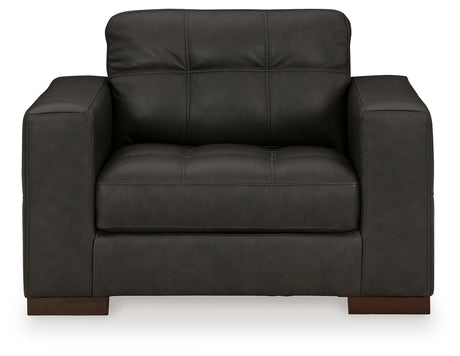 Luigi Thunder Oversized Chair and Ottoman from Ashley Furniture - Luna Furniture