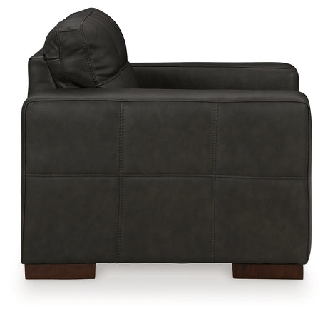 Luigi Thunder Oversized Chair and Ottoman from Ashley Furniture - Luna Furniture