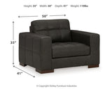 Luigi Thunder Oversized Chair and Ottoman from Ashley Furniture - Luna Furniture