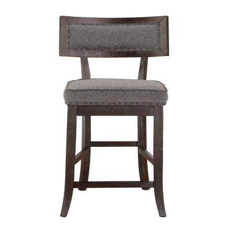 Westby Black/Brown Round Swivel Stool, Black, Set of 2 from Homelegance - Luna Furniture