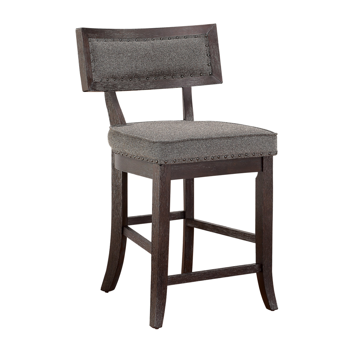 Oxton Dark Cherry/Espresso Faux Leather 7-Piece Extendable Counter Height Set from Homelegance - Luna Furniture