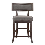 Oxton Dark Cherry Counter Height Table with Storage Base from Homelegance - Luna Furniture