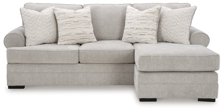 Eastonbridge Sofa Chaise, Chair, and Ottoman in Shadow from Ashley - Luna Furniture