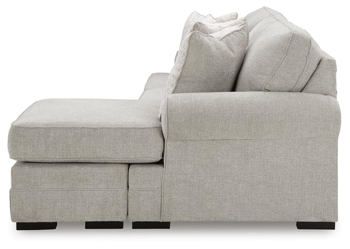 Eastonbridge Sofa Chaise, Chair, and Ottoman in Shadow from Ashley Furniture - Luna Furniture