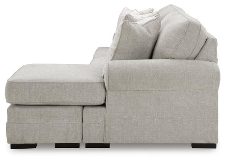 Eastonbridge Sofa Chaise, Chair, and Ottoman in Shadow from Ashley - Luna Furniture