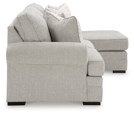 Eastonbridge Sofa Chaise, Chair, and Ottoman in Shadow from Ashley - Luna Furniture