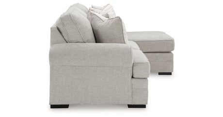 Eastonbridge Sofa Chaise, Chair, and Ottoman in Shadow from Ashley - Luna Furniture