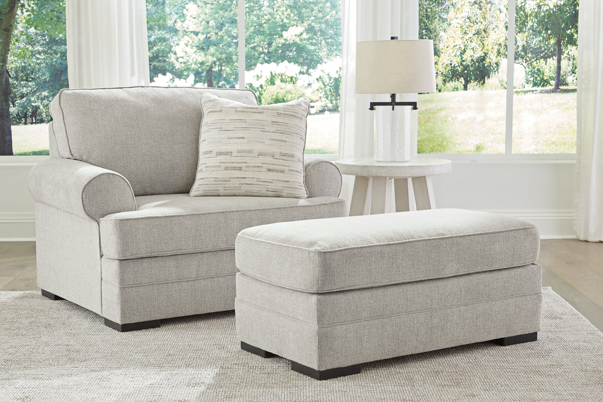 Eastonbridge Sofa Chaise, Chair, and Ottoman in Shadow from Ashley Furniture - Luna Furniture