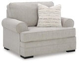 Eastonbridge Sofa Chaise, Chair, and Ottoman in Shadow from Ashley Furniture - Luna Furniture