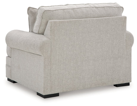 Eastonbridge Chair and Ottoman in Shadow from Ashley - Luna Furniture