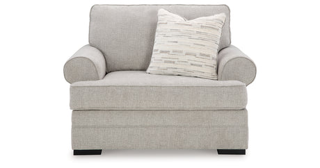 Eastonbridge Sofa Chaise, Chair, and Ottoman in Shadow from Ashley - Luna Furniture