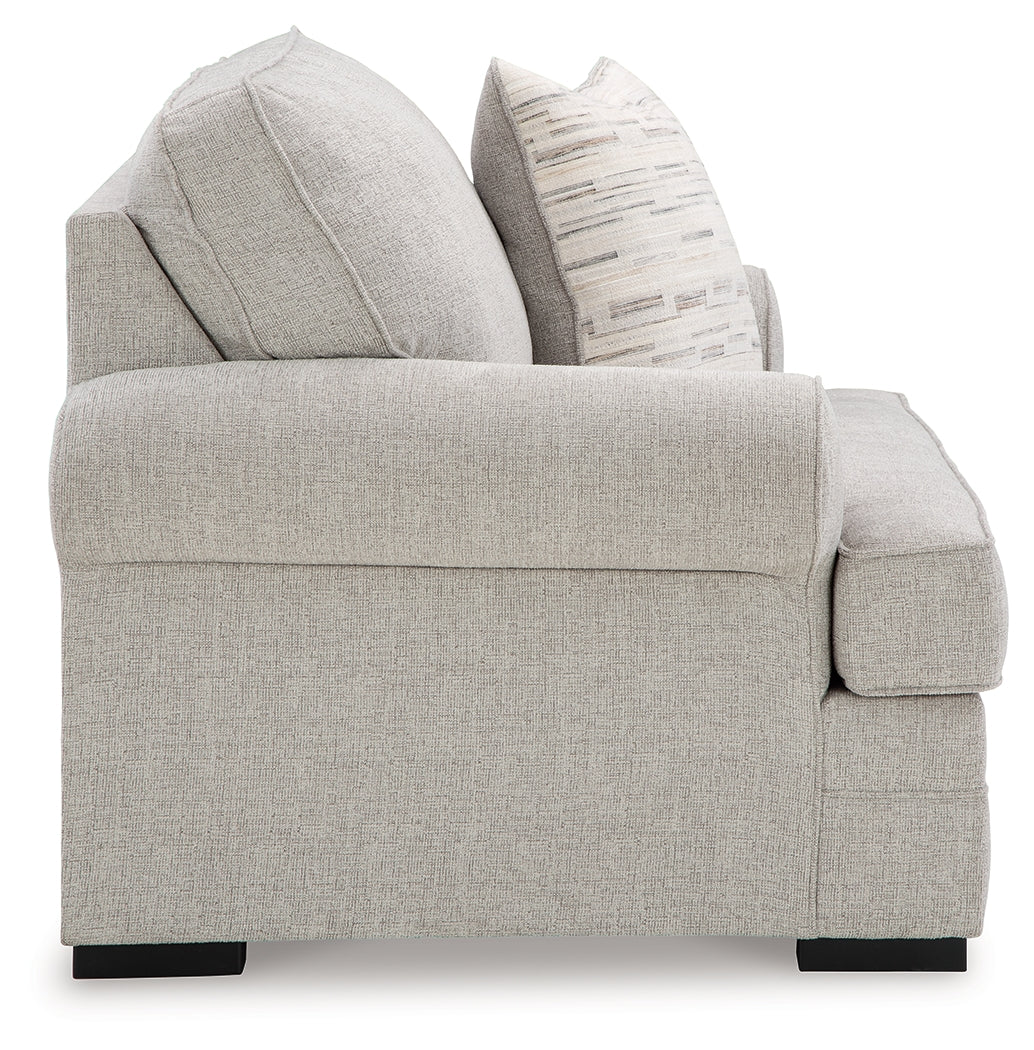 Eastonbridge Chair and Ottoman in Shadow from Ashley Furniture - Luna Furniture