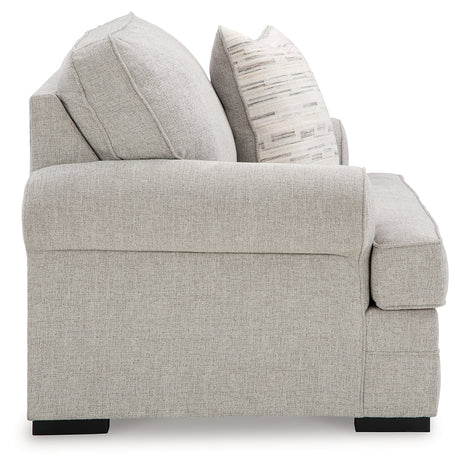Eastonbridge Sofa Chaise, Chair, and Ottoman in Shadow from Ashley - Luna Furniture