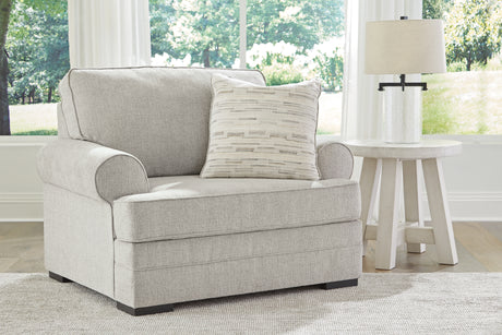 Eastonbridge Sofa Chaise, Chair, and Ottoman in Shadow from Ashley - Luna Furniture