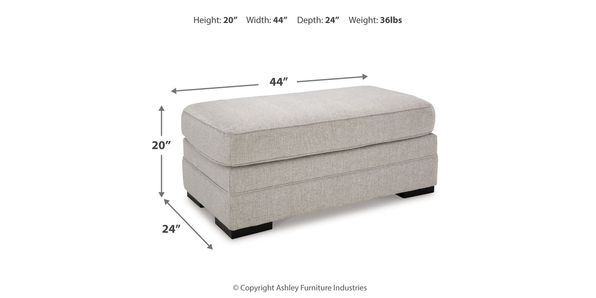 Eastonbridge Chair and Ottoman in Shadow from Ashley Furniture - Luna Furniture