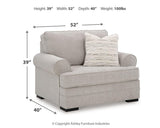 Eastonbridge Sofa Chaise, Chair, and Ottoman in Shadow from Ashley Furniture - Luna Furniture