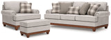 Clearbrooke Sofa, Oversized Chair and Ottoman from Ashley - Luna Furniture