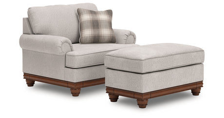 Clearbrooke Sandstone Oversized Chair and Ottoman from Ashley Furniture - Luna Furniture