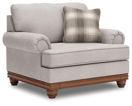 Clearbrooke Sandstone Oversized Chair and Ottoman from Ashley Furniture - Luna Furniture
