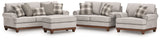 Clearbrooke Sandstone Sofa, Loveseat, Oversized Chair and Ottoman from Ashley - Luna Furniture