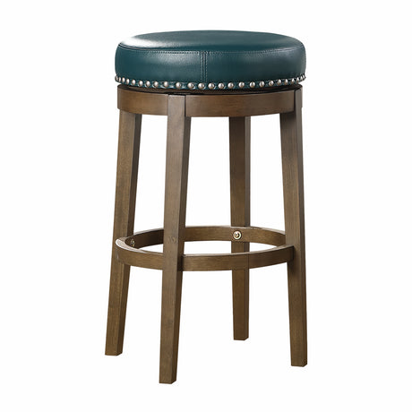 Westby Green/Brown Round Swivel Stool, Green, Set of 2 from Homelegance - Luna Furniture