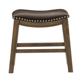 Ordway Brown/Brown Counter Height Stool, Brown from Homelegance - Luna Furniture
