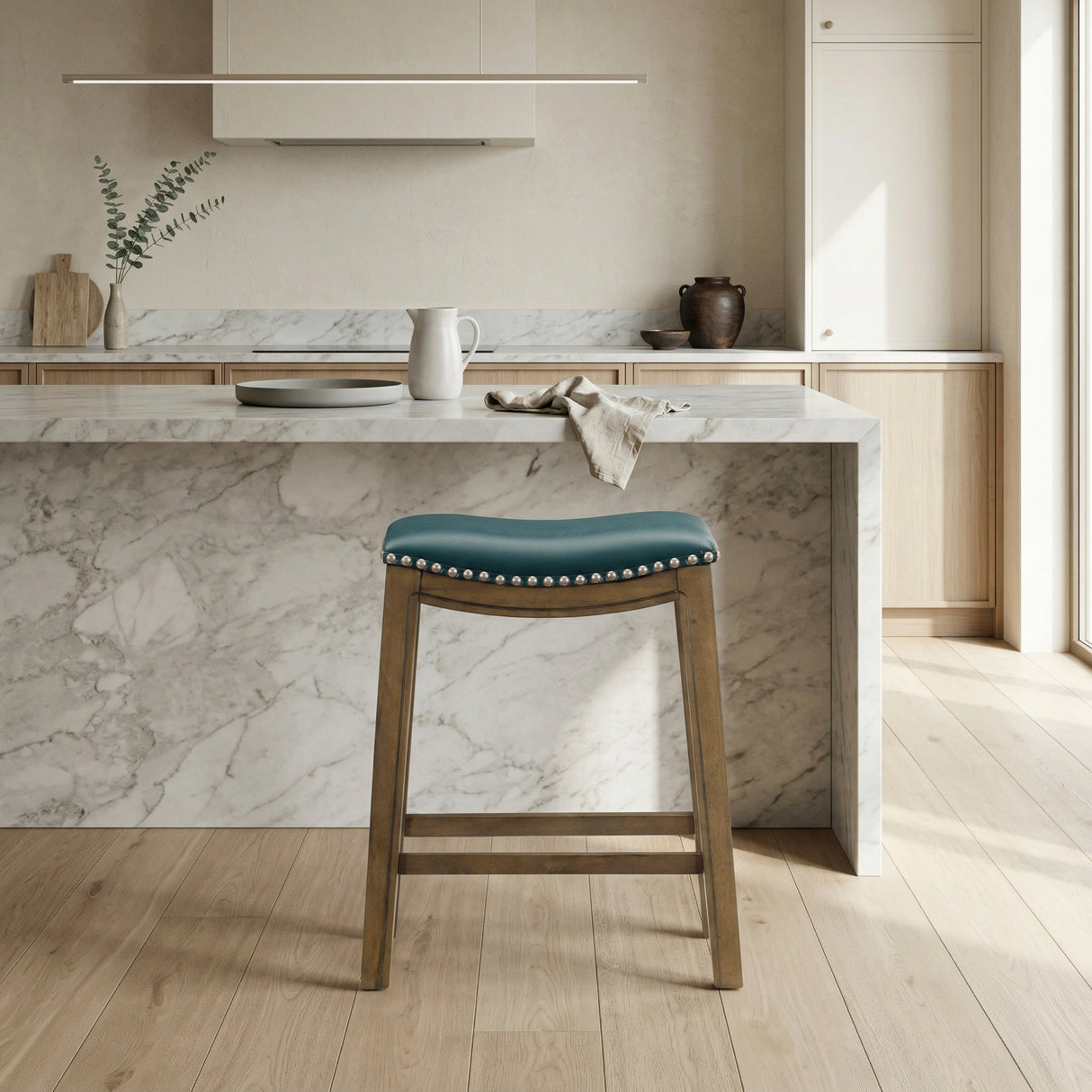 Ordway Gray/Brown Pub Height Stool, Gray