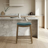 Ordway Gray/Brown Pub Height Stool, Gray
