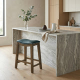 Ordway Gray/Brown Pub Height Stool, Gray