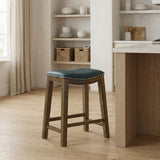 Ordway Gray/Brown Pub Height Stool, Gray
