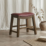 Ordway Red/Brown Dining Stool, Red from Homelegance - Luna Furniture