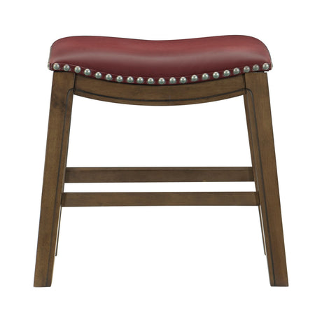 Ordway Gray/Brown Pub Height Stool, Gray from Homelegance - Luna Furniture