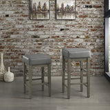 Pittsville Black/Espresso Pub Height Stool, Set of 2 from Homelegance - Luna Furniture
