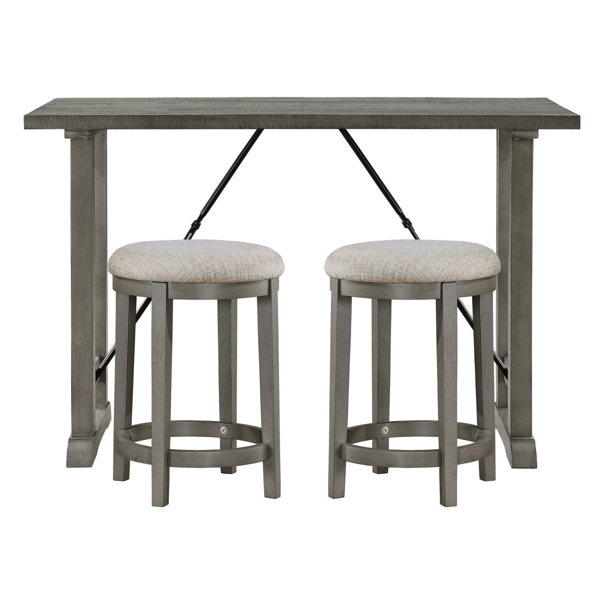 Auburndale Light Gray 4-Piece Counter Height Set from Homelegance - Luna Furniture