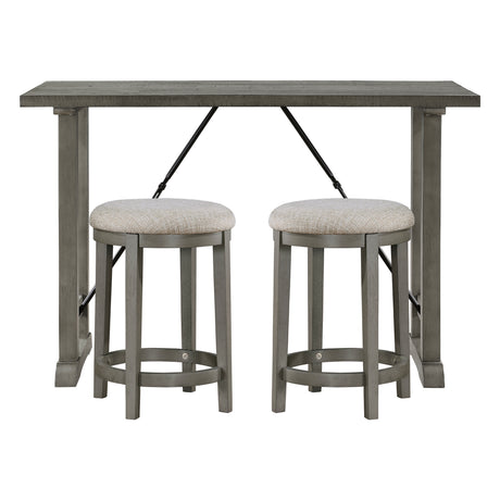Auburndale Light Gray 4-Piece Counter Height Set from Homelegance - Luna Furniture