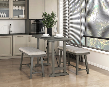 Auburndale Light Gray Counter Height Stool, Set of 2 from Homelegance - Luna Furniture