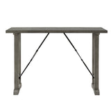 Auburndale Light Gray Counter Height Bench