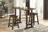 Auburndale Light Gray 5-Piece Counter Height Set from Homelegance - Luna Furniture