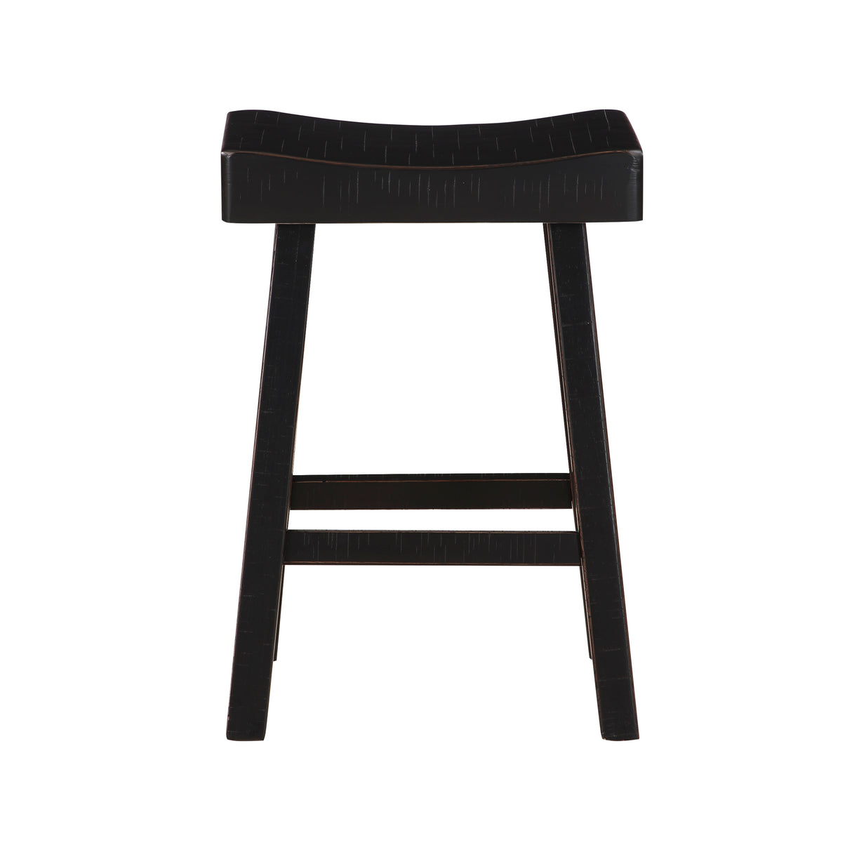 Caspian Black/Brown Pub Height Stool, Set of 2 from Homelegance - Luna Furniture