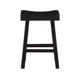 Caspian Black/Brown Pub Height Stool, Set of 2 from Homelegance - Luna Furniture