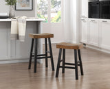 Caspian Black/Brown 4-Piece Counter Height Set from Homelegance - Luna Furniture