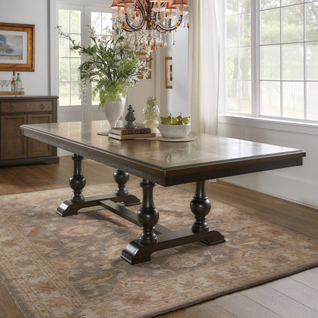 Stonington Brown Extendable Dining Table from Homelegance - Luna Furniture