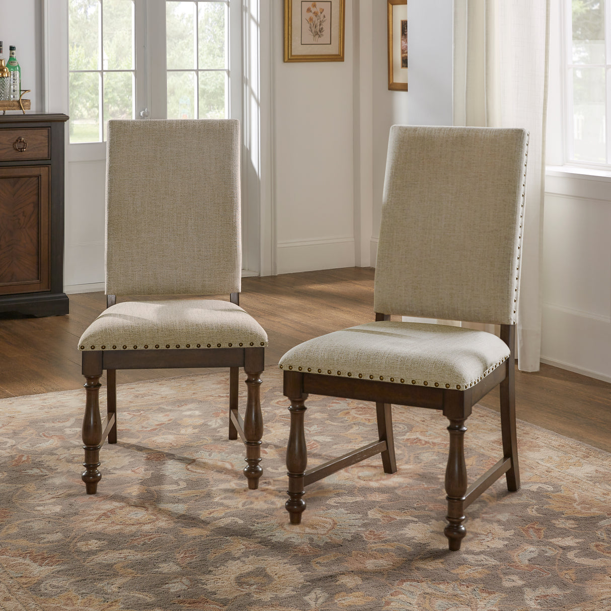 Stonington Brown Side Chair, Set of 2 from Homelegance - Luna Furniture