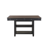 Baywater Black/Brown Counter Height Table from Homelegance - Luna Furniture