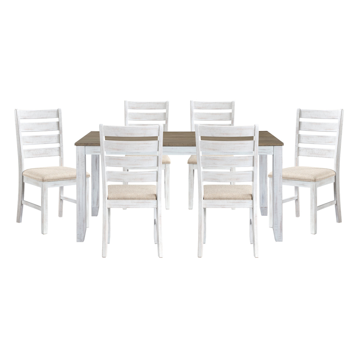 5709WH 7-Piece Pack Dinette Set from Homelegance - Luna Furniture