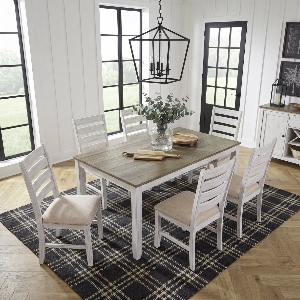 5709WH 7-Piece Pack Dinette Set from Homelegance - Luna Furniture